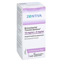 Brinzolamid/Timolol Zentiva 10 mg/ml+5 mg/ml Augentropfensuspension
