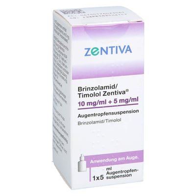 Brinzolamid/Timolol Zentiva 10 mg/ml+5 mg/ml Augentropfensuspension
