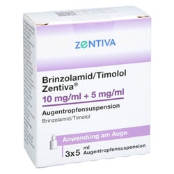 Brinzolamid/Timolol Zentiva 10 mg/ml+5 mg/ml Augentropfensuspension