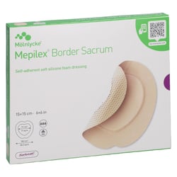 Mepilex Border Sacrum Schaumverb. 15x15 cm steril