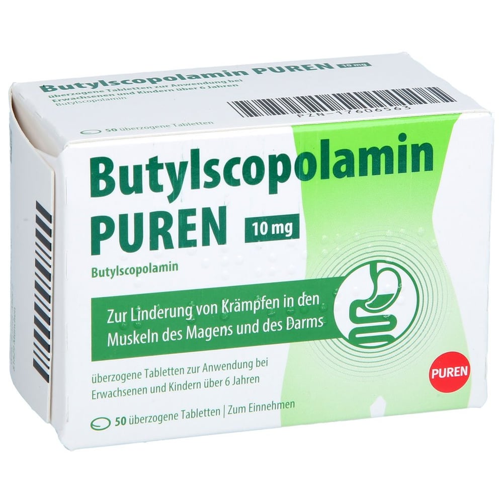 Butylscopolamin PUREN 10 mg