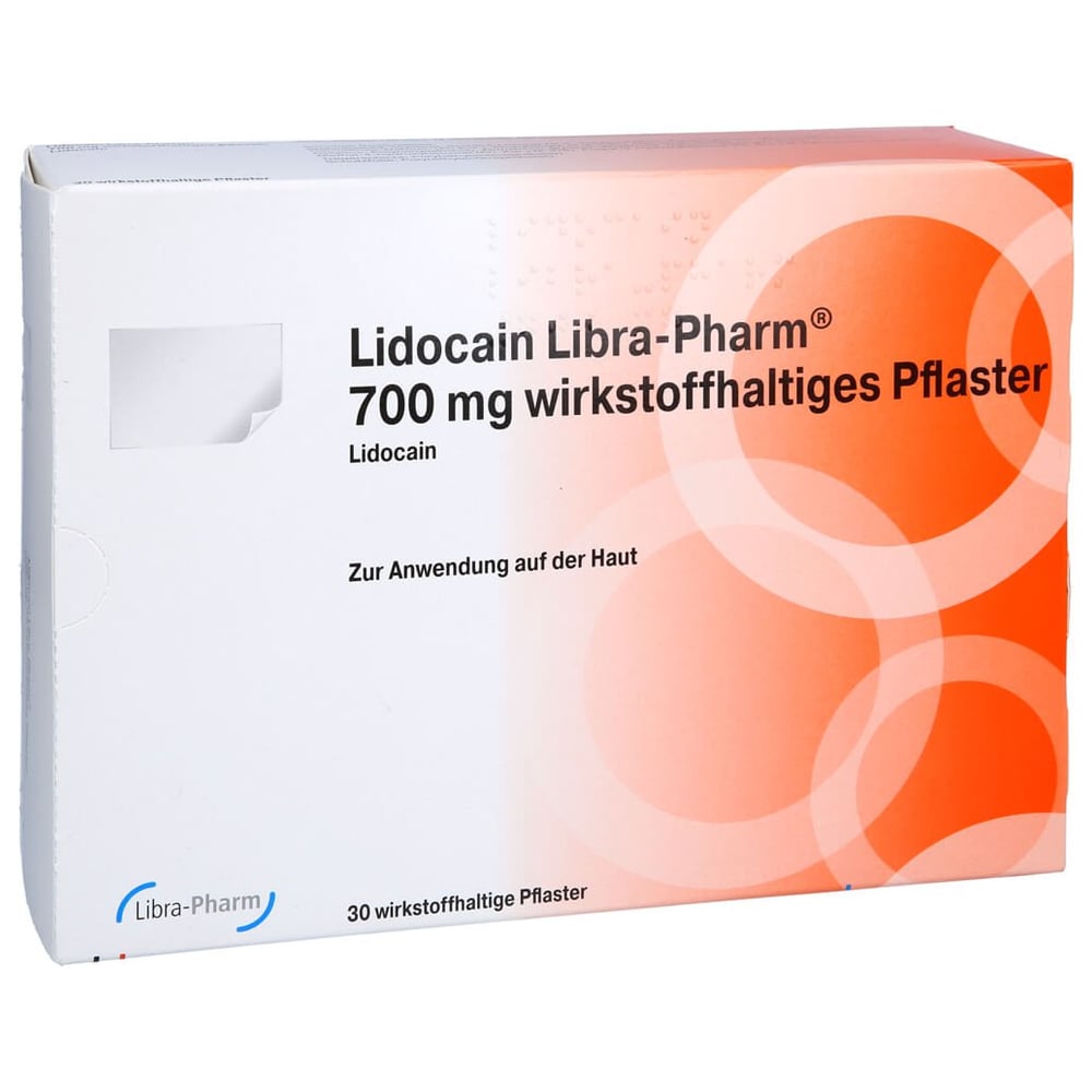 Lidocain Libra-Pharm 700 mg wirkstoffh. Pflaster