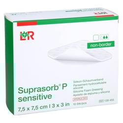 Suprasorb P sensitive PU-Schaumv.non-bor.7,5x7,5