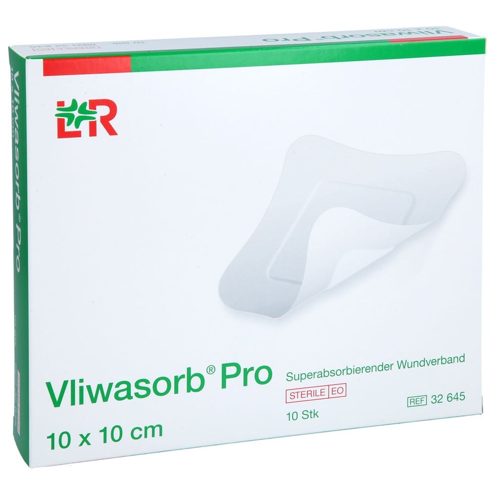 Vliwasorb Pro superabsorb.Komp.steril 10x10 cm