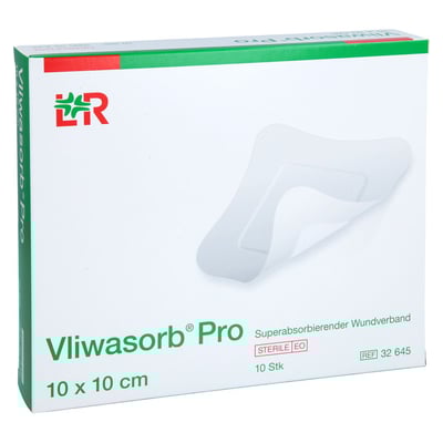 Vliwasorb Pro superabsorb.Komp.steril 10x10 cm