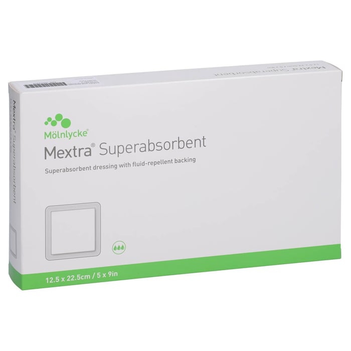 Mextra Superabsorbent Verband 12,5x22,5 cm