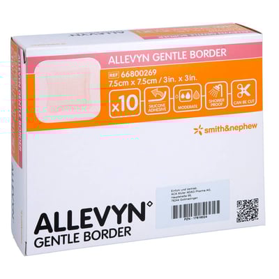 Allevyn Gentle Border 7,5x7,5 cm Schaumverb.