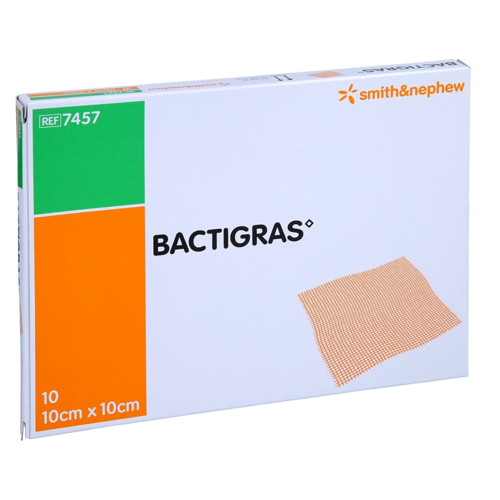Bactigras Antiseptische Paraffingaze 10x10 cm EurimPharm