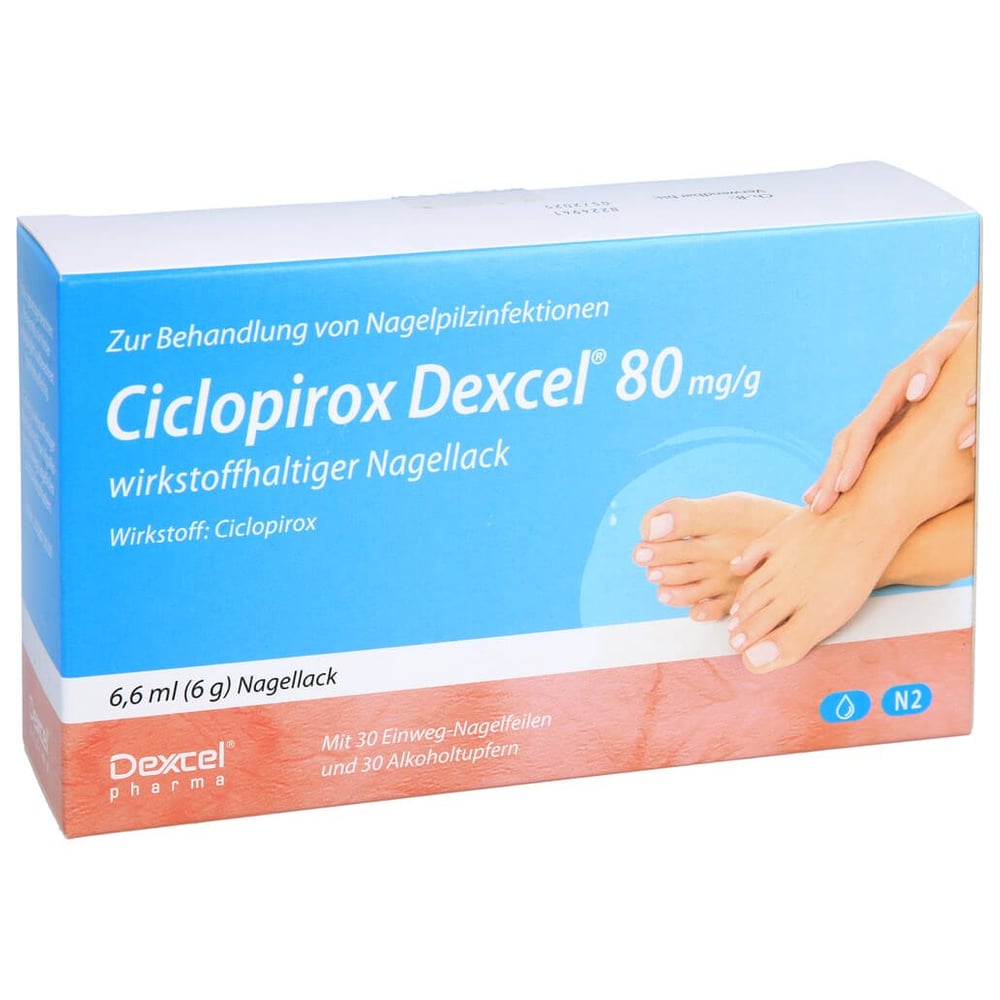 Ciclopirox Dexcel 80 mg/g