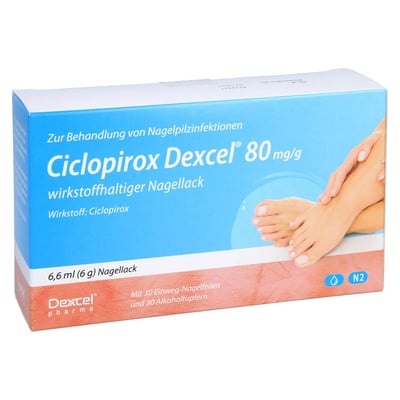Ciclopirox Dexcel 80 mg/g