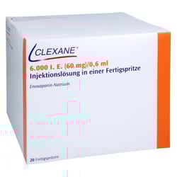 Clexane 6000 I.E. (60 mg)/0,6 ml Injektionslösung