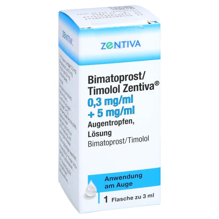 Bimatoprost/Timolol Zentiva 0,3mg/ml + 5mg/ml