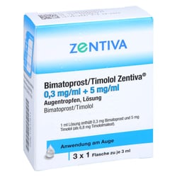 Bimatoprost/Timolol Zentiva 0,3 mg/ml + 5 mg/ml