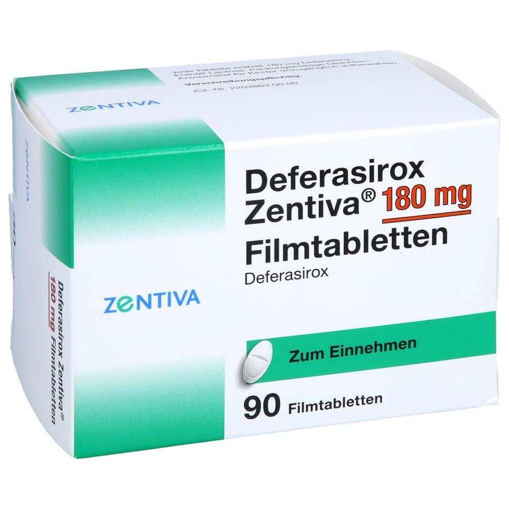 Deferasirox Zentiva 180 mg Filmtabletten