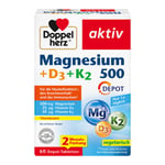 Doppelherz Magnesium 500 + D3 + K2 Depot