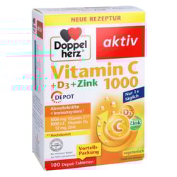 Doppelherz Vitamin C 1000 + D3 + Zink Depot