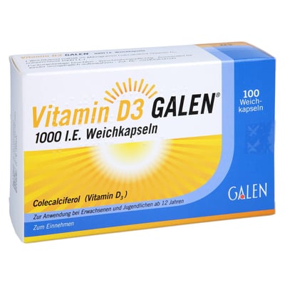 Vitamin D3 GALEN 1000 I.E.