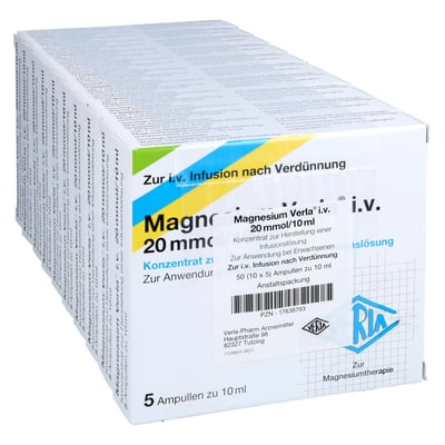 Magnesium Verla i.v. 20mmol/10ml
