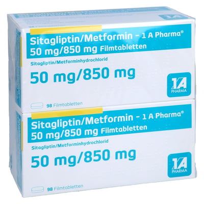 Sitagliptin/Metformin-1A Pharma 50 mg/850 mg