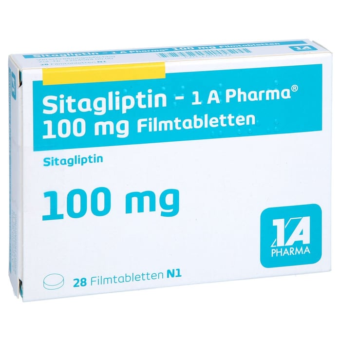 Sitagliptin - 1 A Pharma 100 mg Filmtabletten