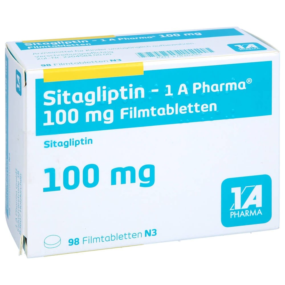 Sitagliptin - 1 A Pharma 100 mg Filmtabletten