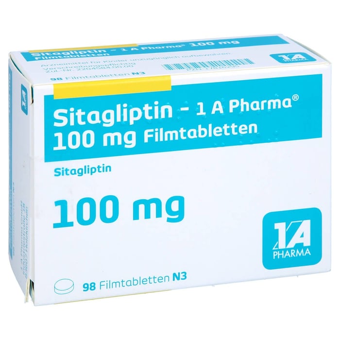 Sitagliptin - 1 A Pharma 100 mg Filmtabletten