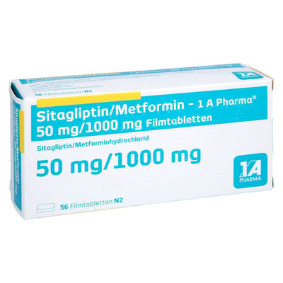Sitagliptin/Metformin-1A Pharma 50 mg/1000 mg