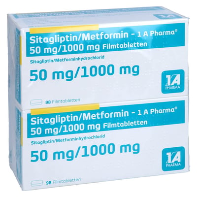 Sitagliptin/Metformin-1A Pharma 50 mg/1000 mg