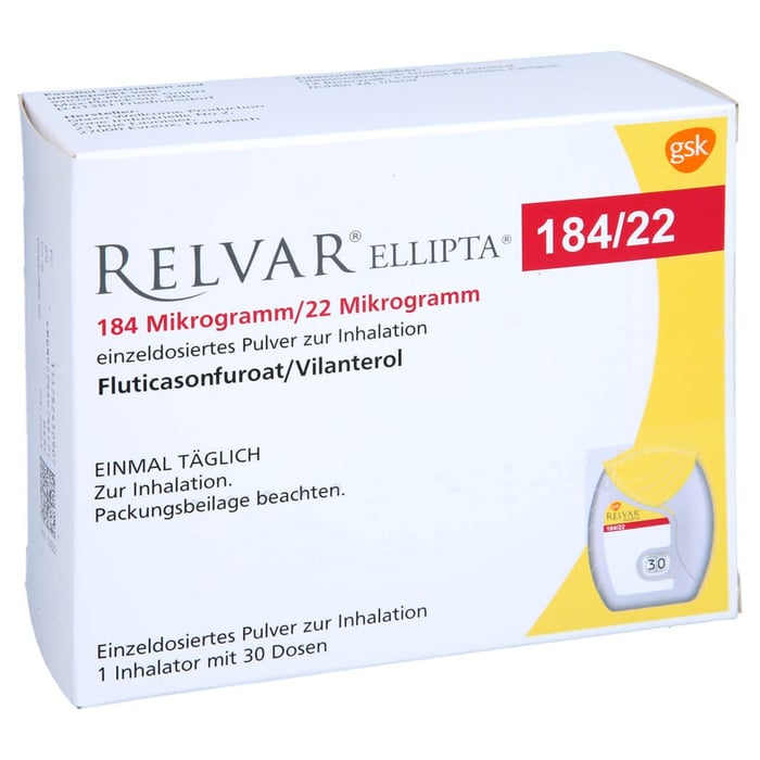 Relvar Ellipta 184 ug/22 ug eindo P. Inh.