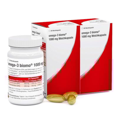 OMEGA-3 BIOMO 1000 mg Weichkapseln