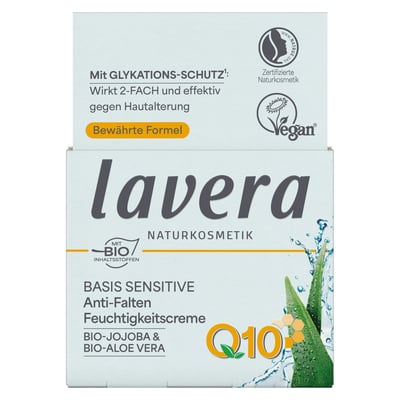 Lavera basis sensitiv Feuchtigkeitscreme Q10 Produktbild 1