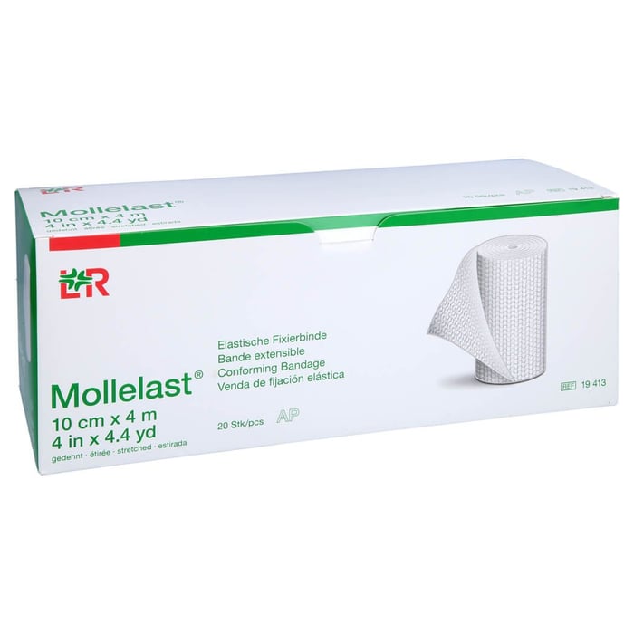 Mollelast 10cmx4m Weiss