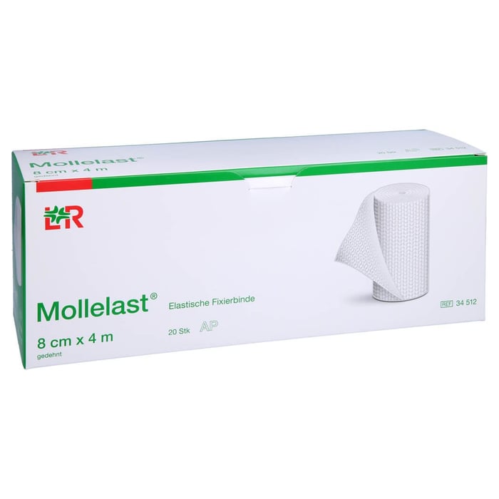Mollelast 8cmx4m Weiss