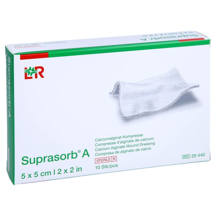 Suprasorb A Calciumalginat Kompr.5x5 cm