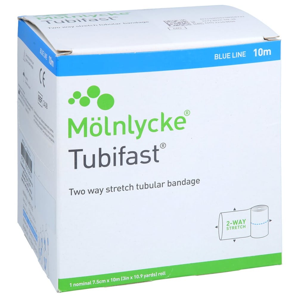 Tubifast 2-Way Stretch 7,5 cmx10 m blau
