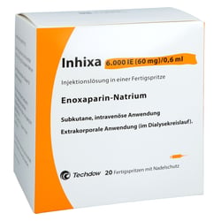 Inhixa 6000 I.E. (60 mg)/0,6 ml Injektionslösung