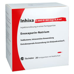Inhixa 8000 I.E. (80 mg)/0,8 ml Injektionslösung