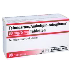 Telmisartan/Amlodipin-ratiopharm 80 mg/5 mg