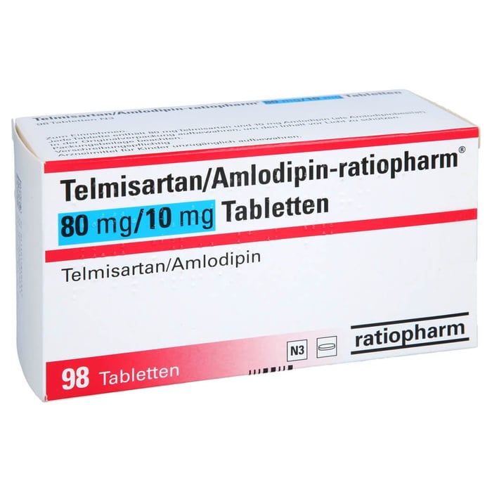 Telmisartan/Amlodipin-ratiopharm 80mg/10mg