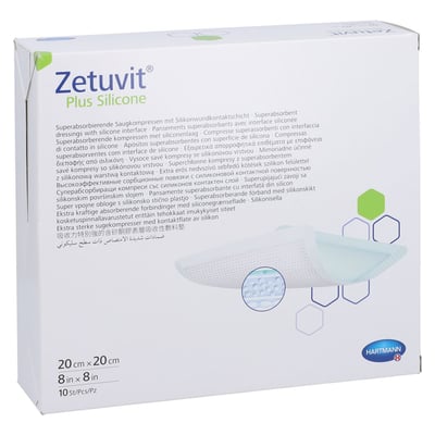 Zetuvit Plus Silicone Steril 20x20 cm Produktbild 1