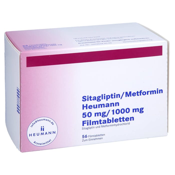 Sitagliptin/Metformin Heumann 50mg/1000mg