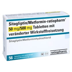 SITAGLIPTIN/Metformin-ratiopharm 50mg/500mg TVW