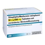 SITAGLIPTIN/Metformin-ratiopharm 50 mg/500 mg TVW Produktbild 1