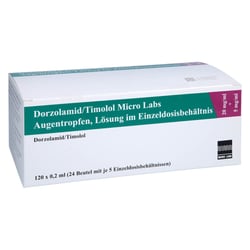 Dorzolamid/Timolol Micro Labs 20 mg/ml + 5 mg/ml Augentropfen