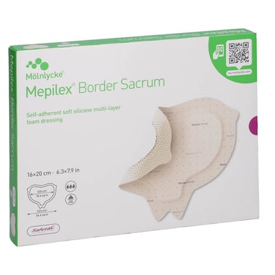Mepilex Border Sacrum 16x20cm