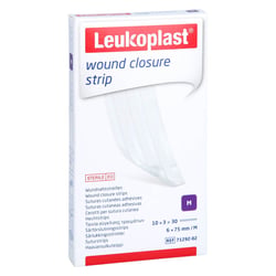 Leukoplast wound closure strip 6x75 mm weiß