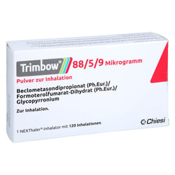 Trimbow 88/5/9 ug 120ED Pulver z. Inhalation NEXThaler