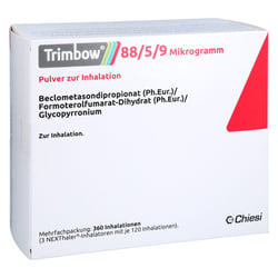 Trimbow 88/5/9 ug 360ED Pulver z. Inhalation NEXThaler