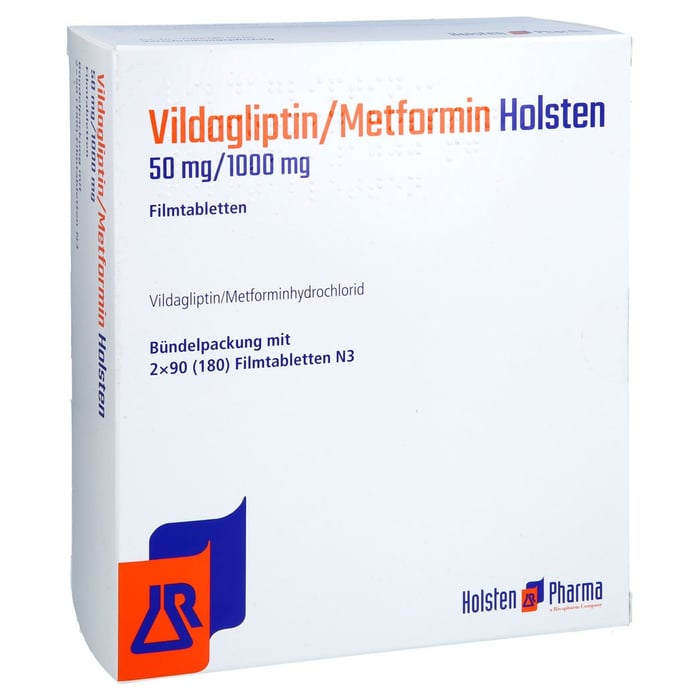 Vildagliptin/Metformin Holsten 50mg/1000mg