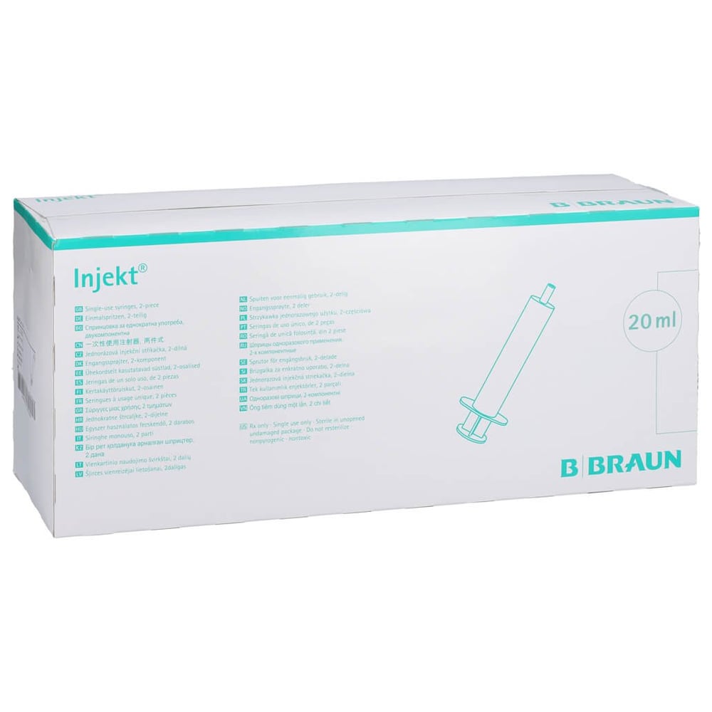 Injekt Solo Spritze 20 ml Luer exzentrisch PVC-fr.
